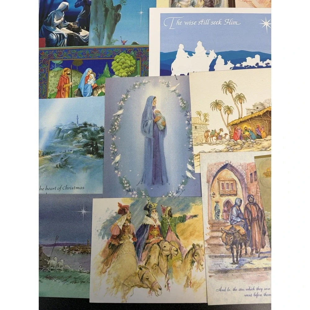 Vintage Christmas Cards Fronts ONLY for Scrapbooking Crafts Decoupage Lot of 50+